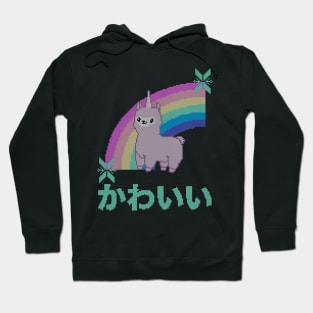 Cute Llamacorn Rainbow Ugly Christmas Sweater Kawaii Knitted Design Hoodie